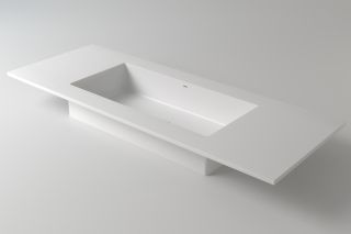 Столешница с раковиной Holbi Neptune 120см белый матовый 1.05.009.11.1